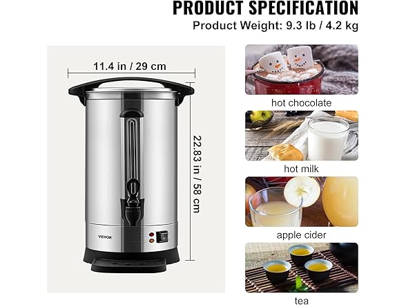 VEVOR Commercial Coffee Urn