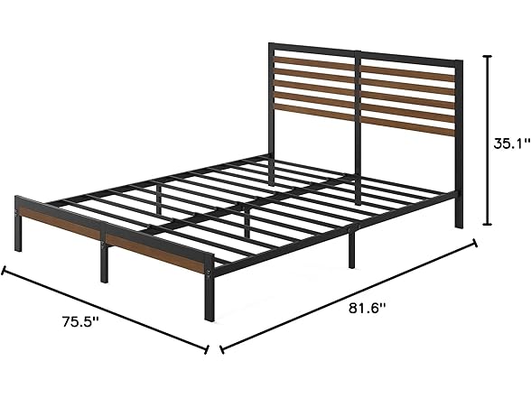 Zinus Kai Bamboo Platform Bed King
