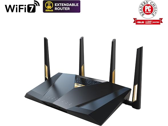 ASUS RT-BE88U-RB 5 ASUS RT-BE88U WiFi 7 Router: 7200Mb