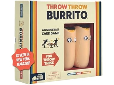 $9.99, Was $24.99, 60% Off! Exploding Kittens Throw Throw Burrito Card Gam dealfomo