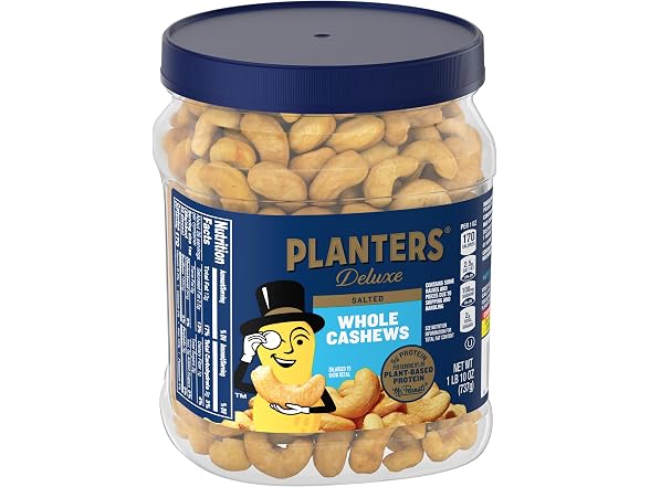 PLANTERS | Deluxe Salted Whole 26 Oz