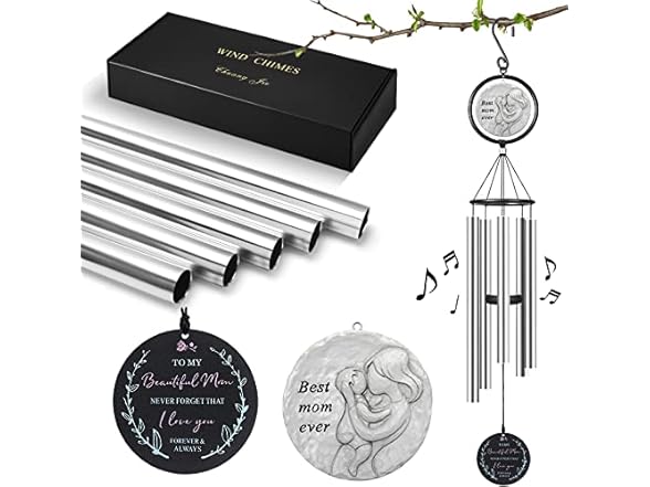 36" Wind Chimes, Mom Gift