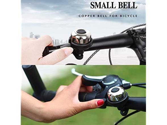 Bike Bell, Gold, 2 Pack