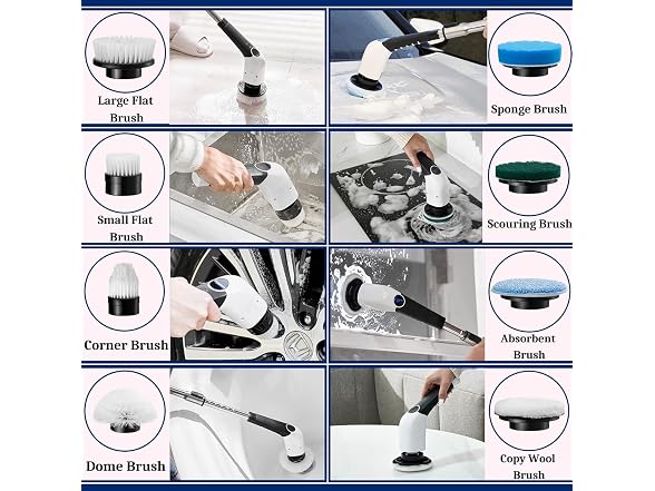 Jorking Electric Cordless Spin Scrubber