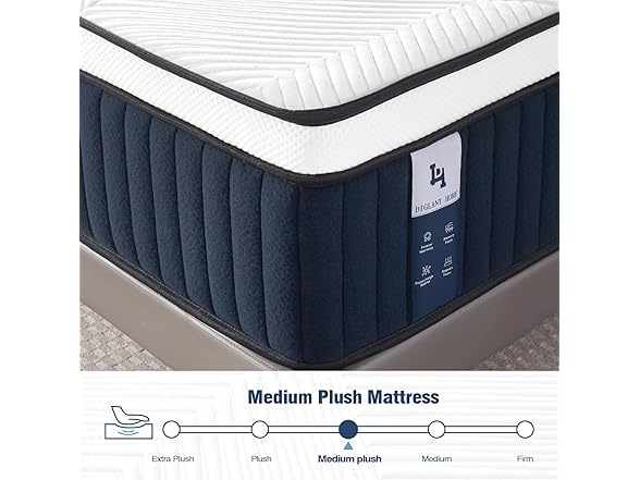 DIGLANT 14 Inch Hybrid Mattress Full