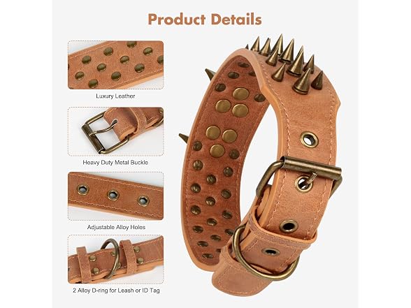 Spiked Studded Dog Collar