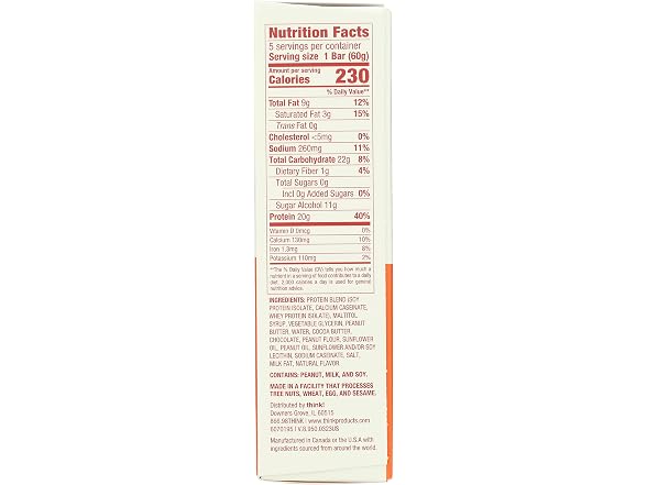 think! thinkThin Bar Creamy Peanut Butter,