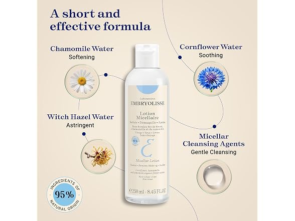 (2 Pack) Embryolisse Lotion Micellaire, 250 ml / 8.5 oz