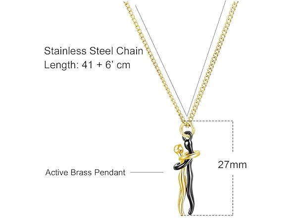 Taouzi Hug Necklace Couples Necklace