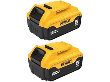 $119.99, Was $249, 51% Off! DEWALT DCB205-2 20V MAX XR 5Ah Battery 2pk dealfomo