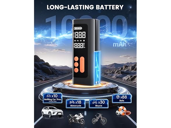 NOBIWA Tire Inflator Portable Air Compressor