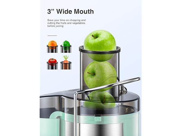Qcen 800W Centrifugal Juicer Aqua