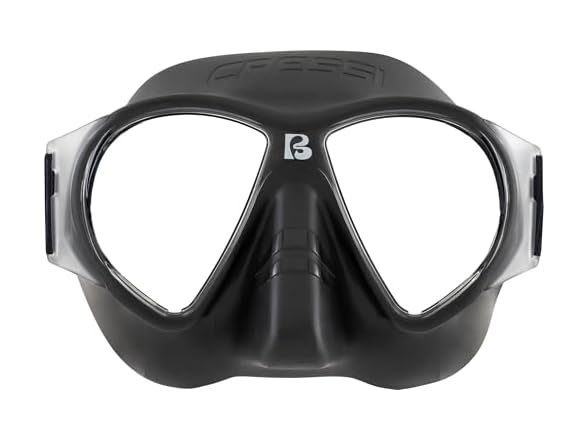 Cressi Force 2-Lens Dive Mask, Black