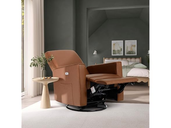 Evolur Evolur Harlow Upholstered Power Glider