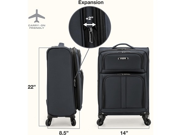 U.S. Traveler Anzio Softside Spinner Luggage