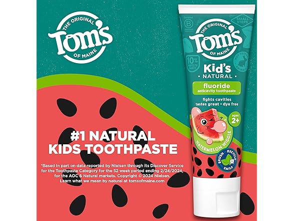 Tom's Kids Watermelon Toothpaste, 5.1oz