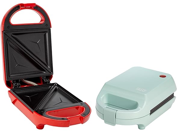 Tasty Mini Sandwich Maker Red