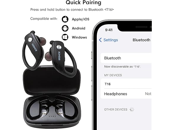 True Wireless Bluetooth Earphones