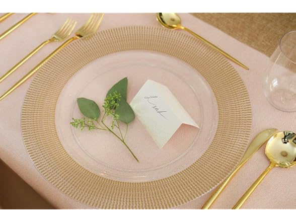 Gold Textured Chargers - 13" - 48CT