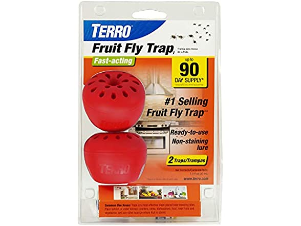 TERRO T2502 Indoor Fruit Fly Trap 642A