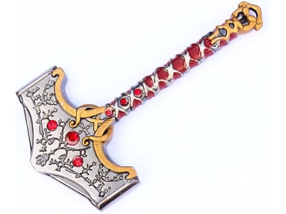 Metal Keychain - God of War Thor Hammer