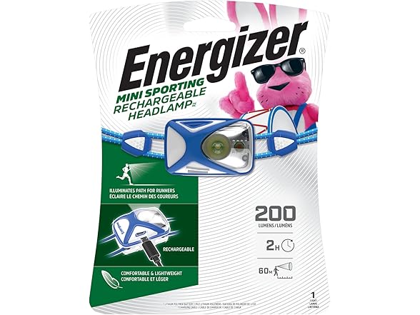 Energizer Mini Sporting LED Rechargeable Headlamp