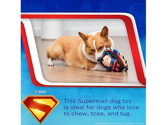 DC Comics Superman 8” Tug & Chew Toy