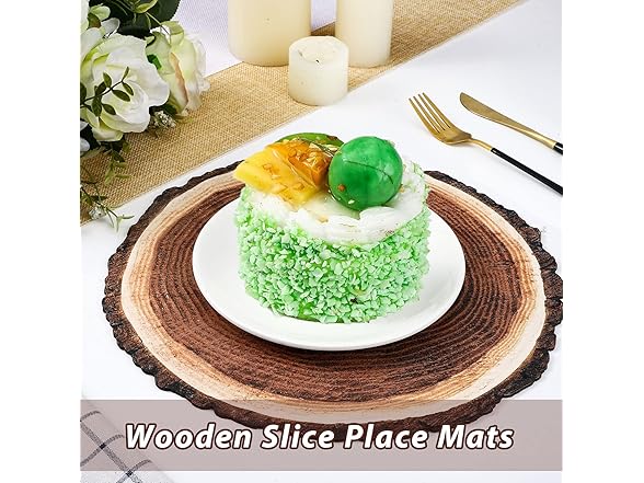 6 Pcs 12" Wood Table Centerpieces