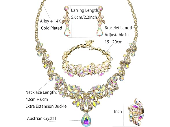 QYJ  Women's Jewelry Set Rhinestone