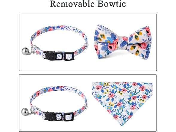 Cat Collars and Cat Bandana Triangle Scarfs