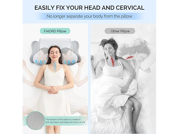 FAIORD Cervical Neck Pillow