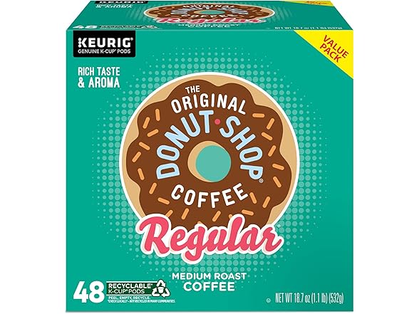 48CT The Original Donut Shop Regular, Single KCups