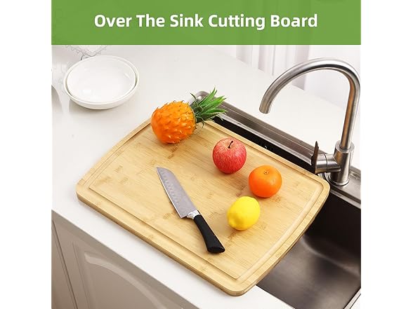 GAOMON Extra Large Organic Bamboo Cutting Board