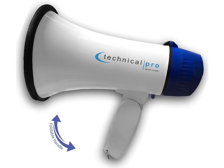 Technical Pro TPROE-MPH20 Megaphone with Siren & Foldabl
