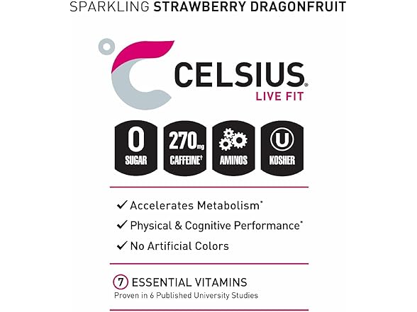 1CT CELSIUS ESSENTIALS, Sparkling Dragonberry