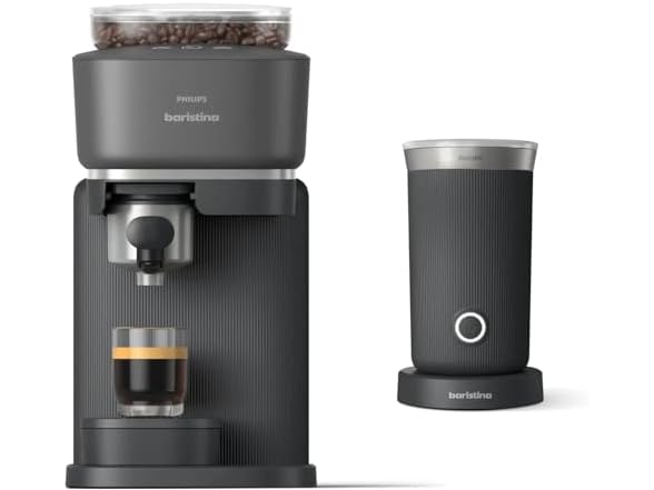 Philips Baristina Espresso Machine+Milk Frother Bundle