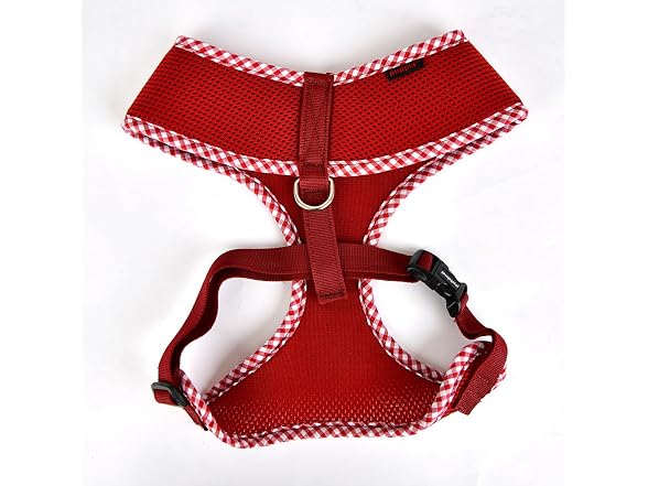 Puppia Vivien Check Dog Harness A, Medium