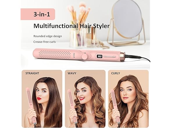 MESCOMB 360° Airflow Styler Curling Iron - 1.25 Inch