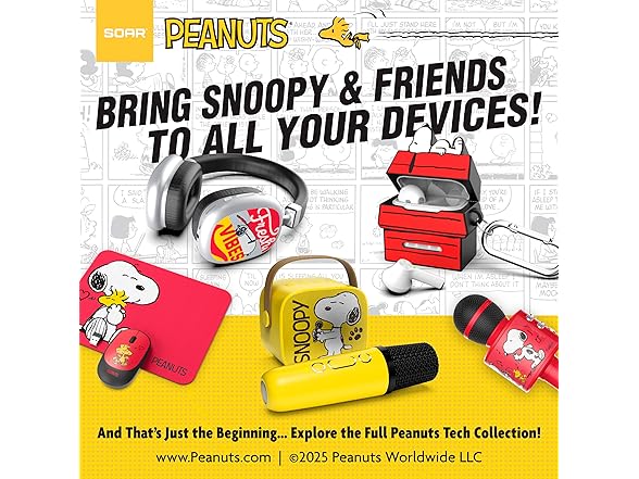 SOAR Peanuts Speaker & 2 Mics Black