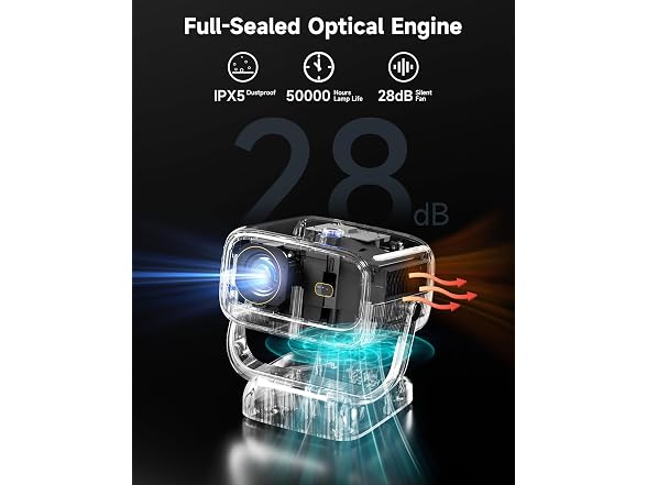 1080P Portable Projector WiFi & Bluetooth