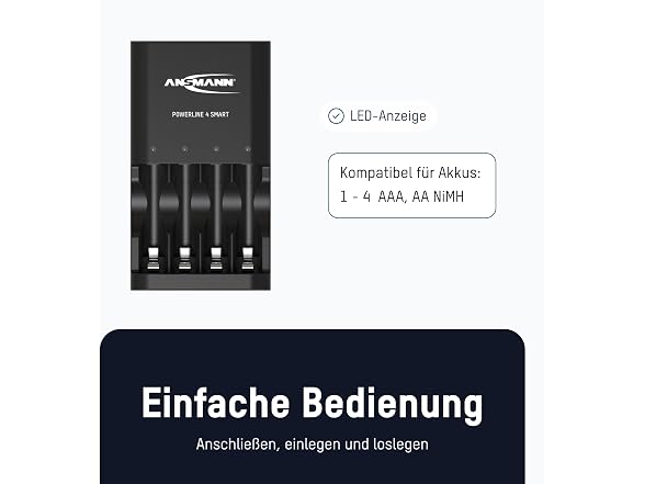 ANSMANN 4x NiMH AA/AAA Battery Charger