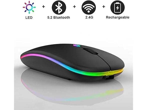 10-Pack Wireless Bluetooth Mouse Black