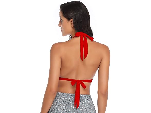 Balasami Women (XL) Retro Polka Dot Halter Tops