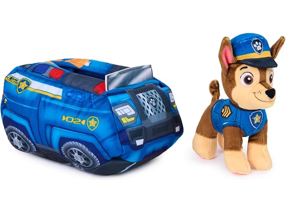 Paw Patrol Paw Patrol Chase 2-in-1 Vehicle Plush, 6