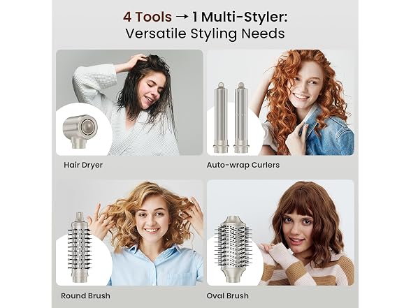 5in1 Hot Air Styler Auto Curling Volumizing