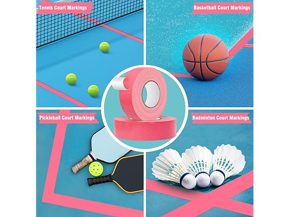 HolderProf Pickleball Court Tape 2in x 77 yd