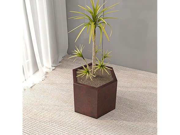 LeisureMod TP11BR Thicket Planter Brown
