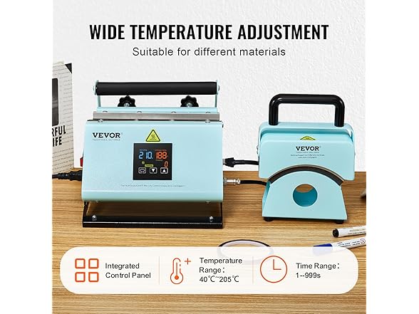 VEVOR 2 in 1 Tumbler and Hat Heat Press Machine