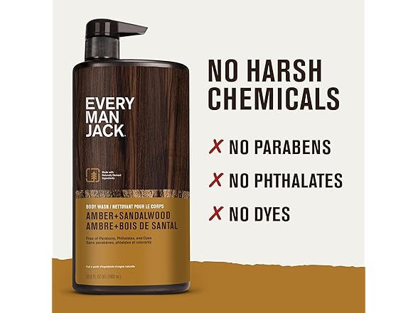 Every Man Jack Body Wash 33.8oz (1pk)