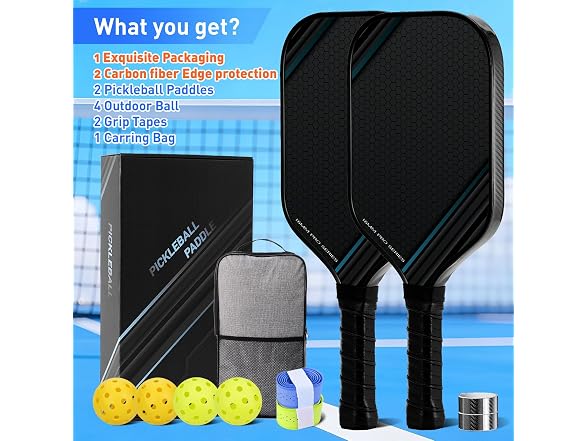 Pro Pickleball Paddles Set of 2